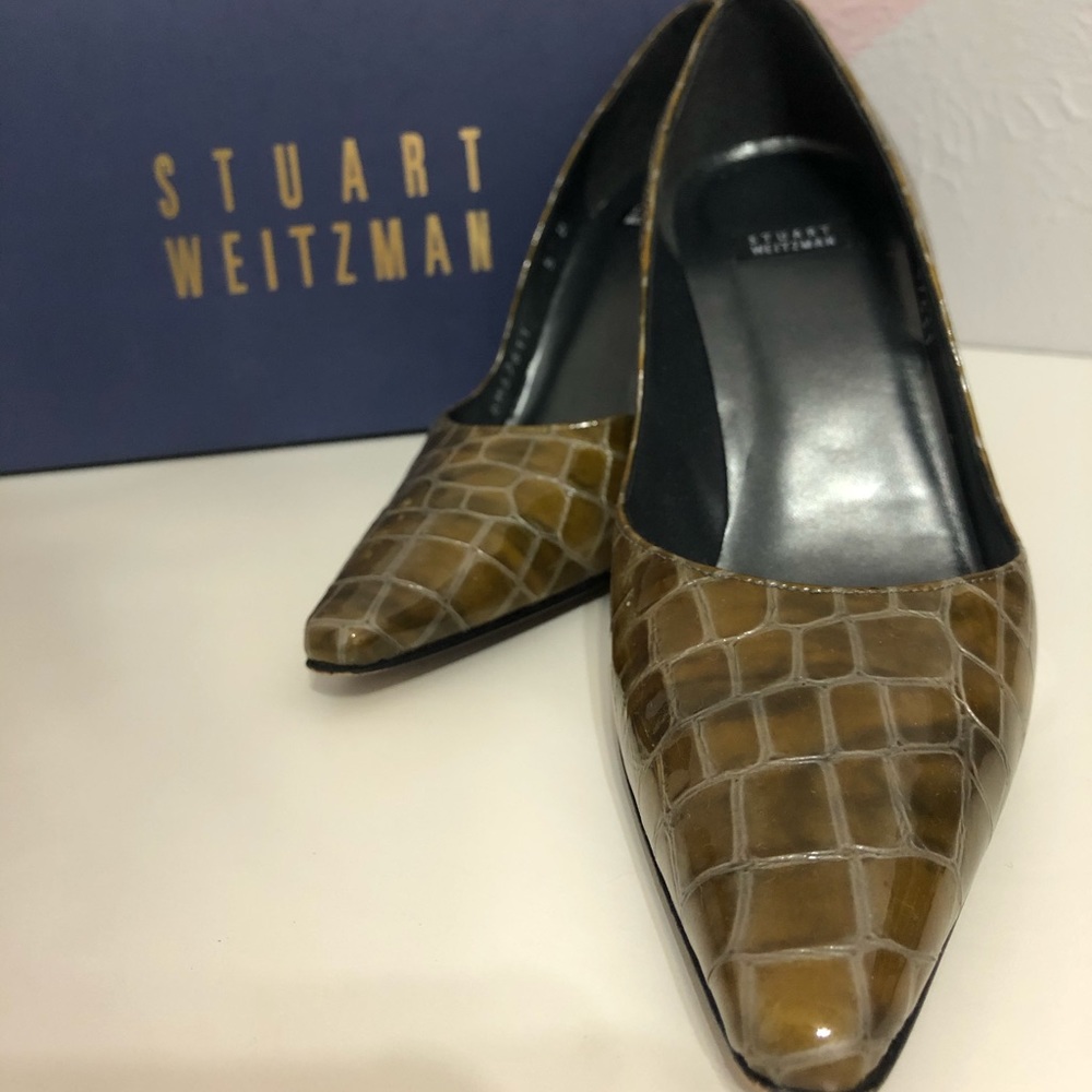 Stuart Weitzman Snakeskin Heels